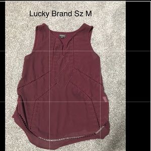 Size Medium Sheer Lucky Brand Tank